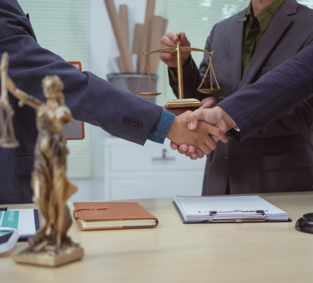 lawyer client trust handshake