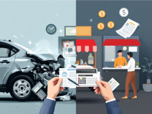 rental car after accident who pays