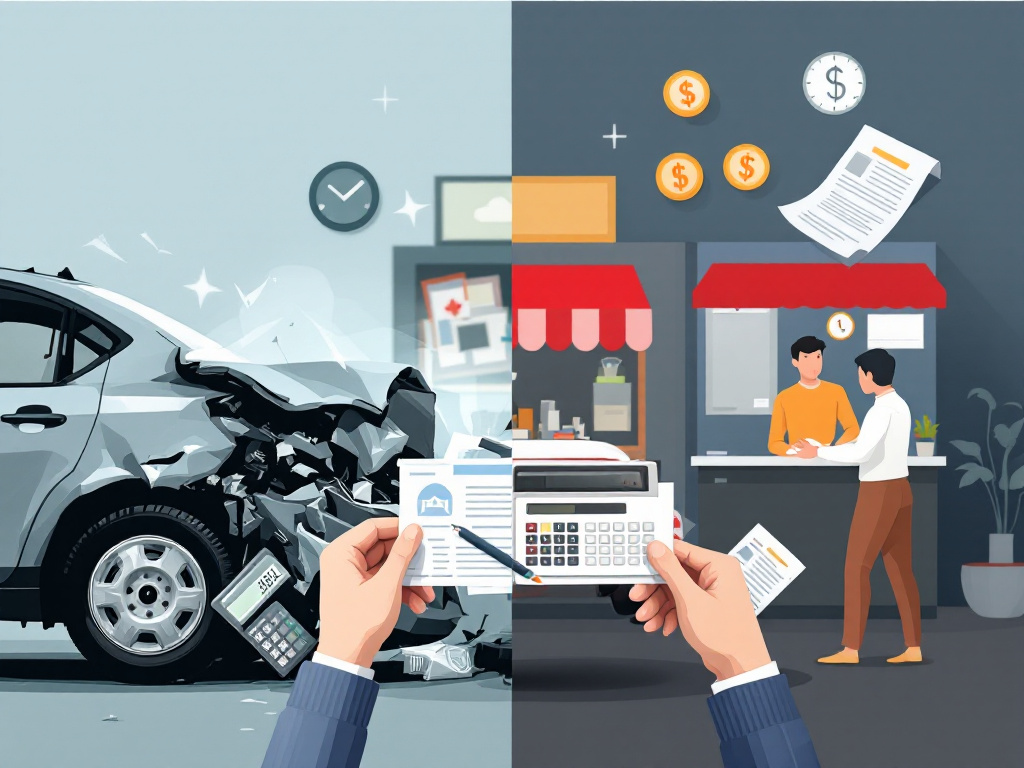 rental car after accident who pays